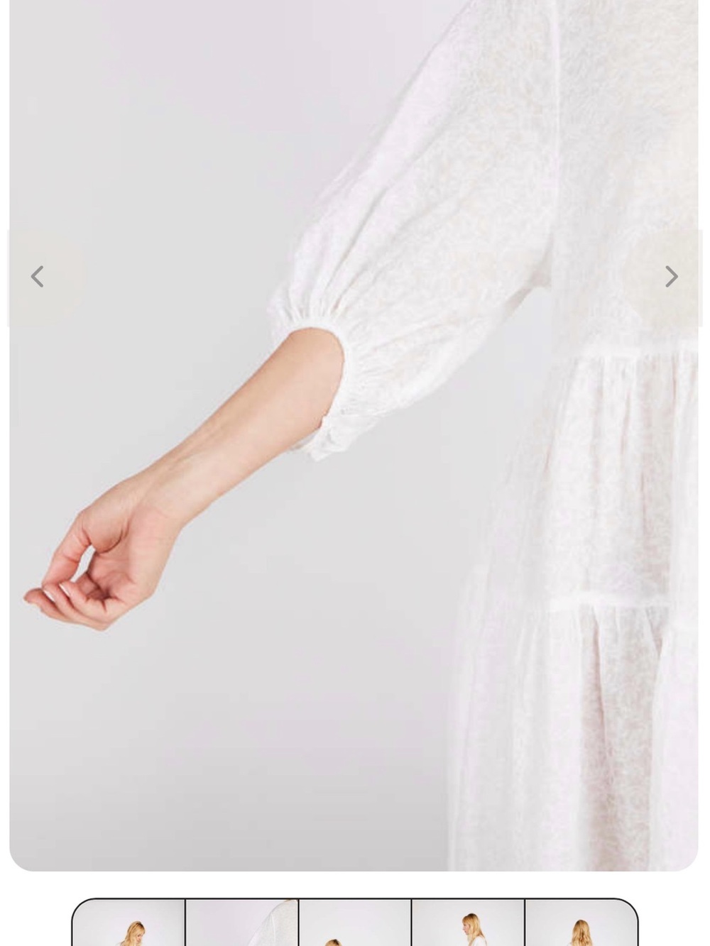 Intentionally Blank Collin Dress from Garmentory Free Size cotton Tiered Dress - Picture 7 of 14